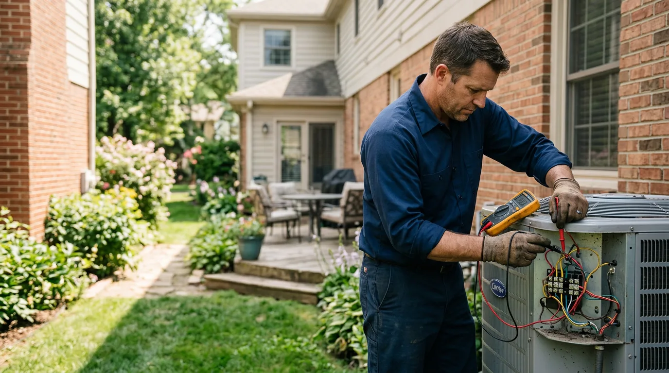 HVAC technician working near Gretna, VA